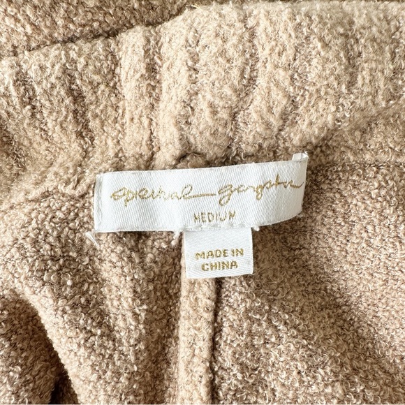 SPIRITUAL GANGSTER Serenity Jogger Camel Beige Women Size Medium Chenille - Picture 3 of 10